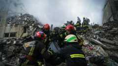 Работы на месте взрыва