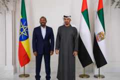 Abiy Axmed iyo Madaxweynaha Imaaraadka Mohammed bin Zayed Al Nahyan