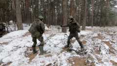 На фото: боевая подготовка российских подразделений связи в Беларуси