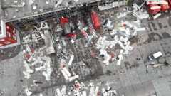 терминал «Новой почты» после ракетного удара