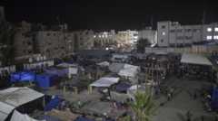 Displaced people at Unrwa school