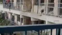 Video footage from inside Al-Fakoura school