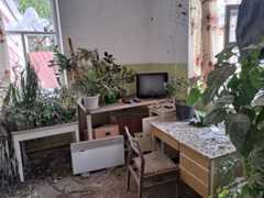 разрушенный кабинет в Никополе