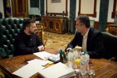 Встреча Єли Коэна и Владимира Зеленского в Киеве