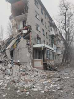 Последствия ночных обстрелов в Донецкой области