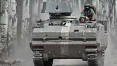 Украинская БМП под Бахмутом