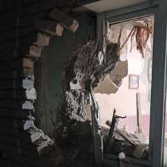 Вячеслав Гладков опубликовал фотографию последствий удара в своем телеграме