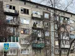 Пострадавший от удара жилой дом