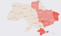 карта воздушной тревоги