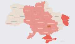 карта воздушной тревоги