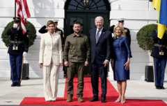 Владимир Зеленский и Джо Байден с супругами