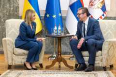 Елена Зеленская и Александр Вучич