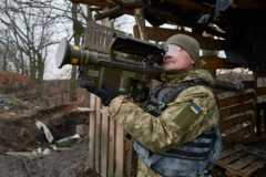 Ukrainian soldier with a US-made Stinger portable missile