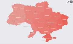 карта воздушной тревоги