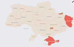 карта воздушной тревоги