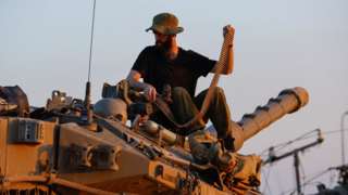 Israeli tank near Gaza, 30 November