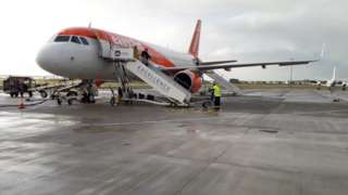 Easyjet Airbus A321 on parking stand