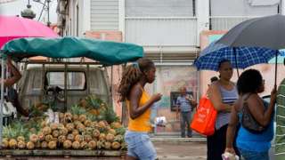 Street scene in Base-Terre, Guadeloupe