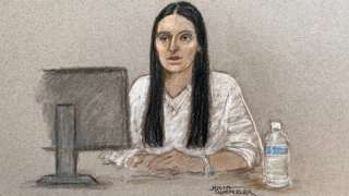 Court sketch of Stephanie Szczotko