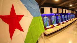 Djibouti's changing room at the Arab Cup in Qatar