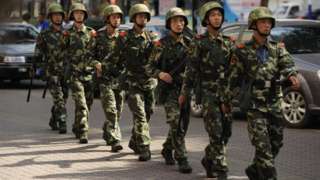 2009'da çıkan çatışmaların ardından Çin ordusu Sincan bölgesine gönderilmişti