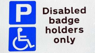 Disabled parking sign