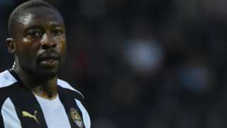 Shola Ameobi in action for Notts County