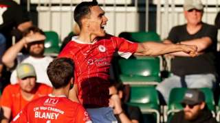 Sligo Rovers' Max Mata celebrates scoring