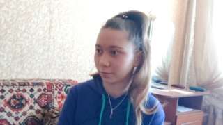 A screen grab from a video released by local activists showing 12-year-old Masha, who was last seen in public on 1 March