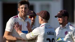 Craig Overton struck three times in Leicestershire's first innings and has enjoyed further success in their second