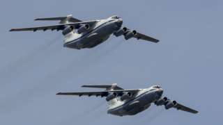 FOUR IL-76 TRANSPORT PLANES DAMAGED IN DRONE ATTACK