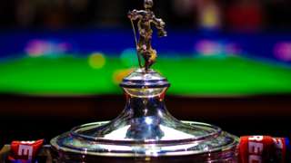The World Snooker Championship trophy