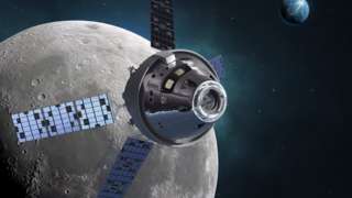 Artwork of Orion capsule