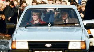 Princess Diana driving car