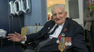 D-Day veteran celebrates 100th birthday