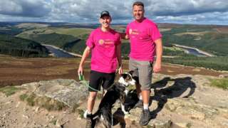 Marcus Elwell and friend David Sidley on a training climb