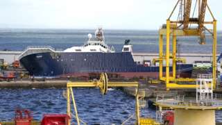 RV Petrel in Imperial Dock Leith