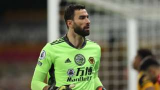 Rui Patricio Wolves Keeper Going To Be Ok After Head Injury Nuno Espirito Santo Bbc Sport