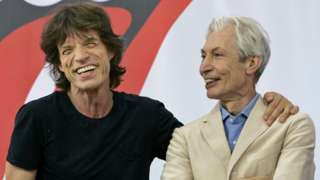 Sir Mick Jagger and Charlie Watts in 2005