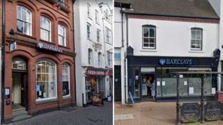 (L-R) Ludlow and Bridgnorth Barclays branches