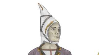 Artist's impression of Saka archer found at Eleke Sazy in 2018