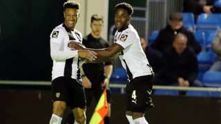 Wes Thomas's ninth goal of the season lifted Notts to sixth in the National League