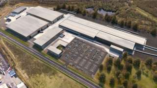CGI image of the Siemens Mobility factory in Goole
