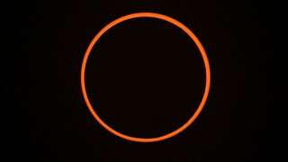 The eclipse over Albuquerque, New Mexico