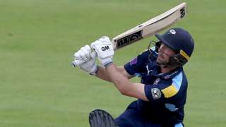 Adam Lyth hit 15 fours and two sixes on the way to his unbeaten 132 for Yorkshire against Leicestershire