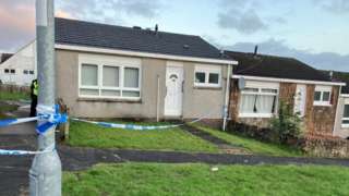 Armed police were called out to the Tinto View area of Hamilton