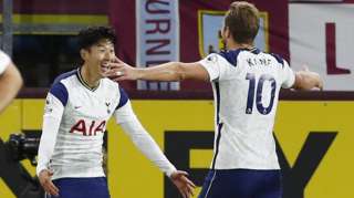 Tottenham's Heung-min Son and Harry Kane