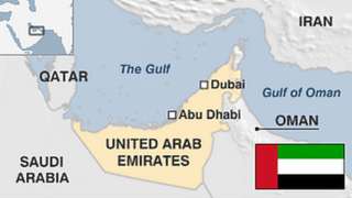 Map of United Arab Emirates