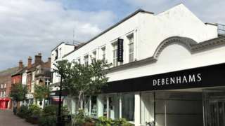 Branch of Debenhams in King's Lynn, Norfolk