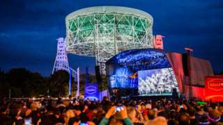 Act Kraftwerk playing at Bluedot Festival in 2019